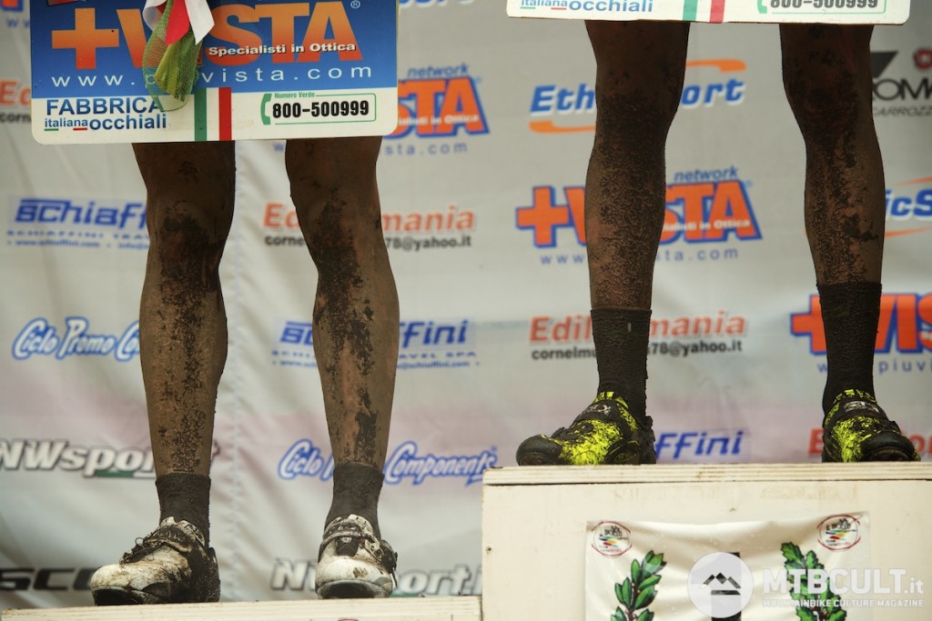 Le gambe dei biker più forti di oggi: Tiberi (a sinistra) e Tabacchi.