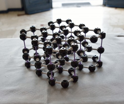 Una Rappresentazione 3D Della Molecola Del Graphene.