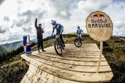 The Start House At Red Bull Hard Line In Dinas Mawddwy, United Kingdom On The 10Th Of September 2015 // Sven Martin/Red Bull Content Pool // P-20150914-00144 // Usage For Editorial Use Only // Please Go To Www.redbullcontentpool.com For Further Information. //