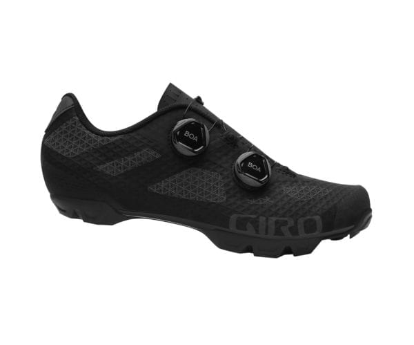 Giro Sector Mens Mtn Bike Shoe Black Dark Shadow Profile 600X499 1