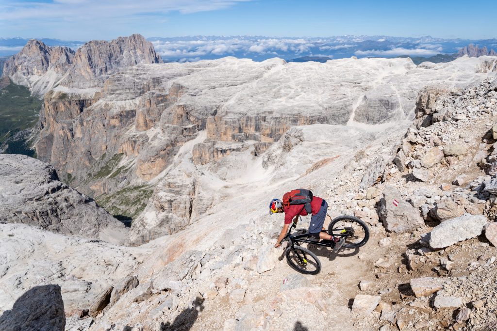 Tom Oehler Dolomites Trial Biking Ride Start